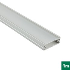 FKU15-1M-EL AL profil FKU15 G/W pro LED, s plexi, 1m, elox FK TECHNICS 4739099-S