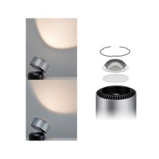LED stolní lampa Aldan 3,5W černá/hliník kartáčovaný stmívatelné 797.18 79718