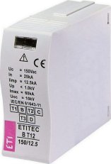 ETI Modul svodiče přepětí MOD.ETITEC B T12 150/12,5,25kA, 60kA, 12,5kA, 150V AC