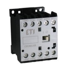 Miniaturní stykačové relé CECA0.13-24V DC, 4p, 1xNO+3xNC,10A ETI 004646012