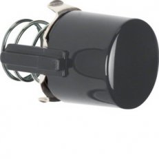Ovladač pro tlačítko (podsvícené E10), 1930/glas, černá lesk BERKER 122501
