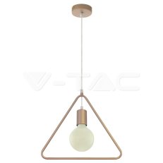 Závěsné svítidlo V-TAC Geometric Champagne Gold Single Triangle VT-7321