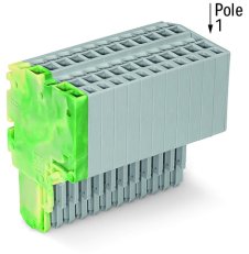 Pružinová svorka Push-in CAGE CLAMP 1,5mm2 zž/šedá 13pól. WAGO 2020-213/000-037