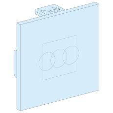 Zakrývací štítek 72x72mm SCHNEIDER LVS03907