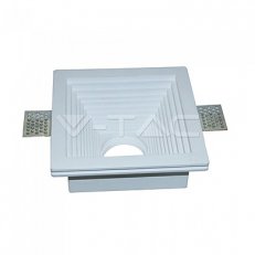 GU10 Fitting Gypsum White Recessed Light Square, VT-867 V-TAC SKU3151