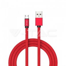 1M Micro USB 2.4A - Cotton fabric cable,