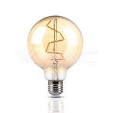 LED Bulb - 4W Filament  E27 G95 Amber 22