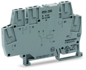 Reléový modul vstupní jmenovité napětí DC 36 V 1 přepínací kontakt WAGO 859-394