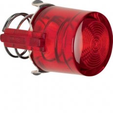 Ovladač pro tlačítko (podsvícené E10), Berker 1930/glas/R.cla., červená transp.