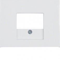 Centrální díl pro TAE zásuvku, USB a reproduktorovou zásuvku, K.1, bílá lesk