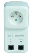 NET-OVERDRIVE F6 zásuvkový adaptér s PO + Ethernet 100Mbit/s 6A A01062