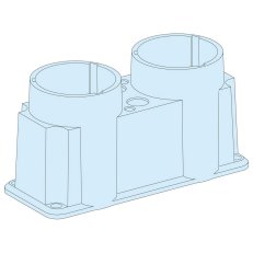 Speciální spodní deska FL21 průchodky 2x66mm SCHNEIDER LVS08897