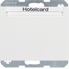 Relé pro hotelovou kartu s centrálním dílem, K.1, bílá lesk BERKER 16417119