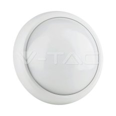 8W Dome Light Fitting White Body Round W