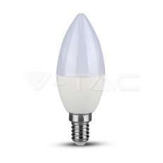 LED žárovka V-TAC 5.5W E14 Plastic Dimmable Candle 3000K