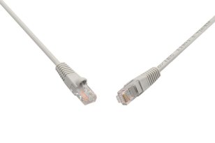 Patch kabel CAT6 UTP PVC 1m šedý snag-proof C6-114GY-1MB SOLARIX 28610109