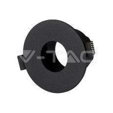 GU10 Fitting Black + Black Round , VT-87