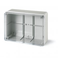 Rozbočovací krabice SCABOX IP56 120x80x50mm, průhledný kryt SCAME 686.225