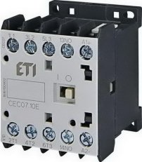 Miniaturní stykač ETI CEC07.10-24V-50/60Hz 3p 4xNO 18A(AC1)/7A(AC3 400V)