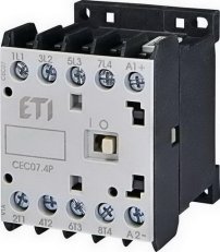 Miniaturní stykač ETI CEC07.4P-230V-50/60Hz 4p 4xNO 18A(AC1)/7A(AC3 400V)