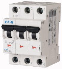 Eaton 278865 Jistič FAZ,char C,3pólový,In=4A,Icu=15kA(ČSN EN 60947-2)FAZ-C4/3