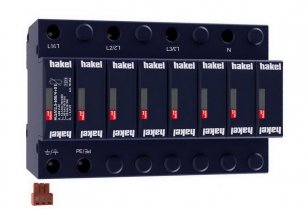 Svodič impulzních proudů a rázového přepětí HAKEL HLSA12,5-600/4+0 S SPD typ 1+2