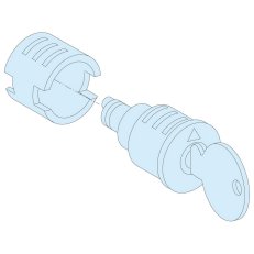 Válcový zámek + 2 klíče č. 2433A, IP55 SCHNEIDER LVS09933