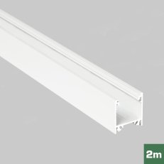 AL profil FKU75 EF/TY pro LED, bez plexi, 2m, bílý lak FK TECHNICS 4739243