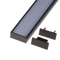 N8C černá koncovka plná T-LED 096614