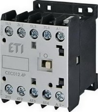 Miniaturní stykač ETI CEC012.4P-230V-50/60Hz 4p 4xNO 22A(AC1)/12A(AC3 400V)