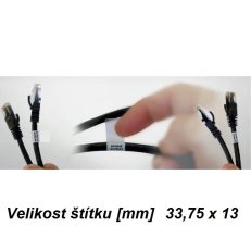 Štítek na kabel KCCM-W 33,75x13 bílý bez popisu 32ks ELEKTRO BEČOV G0808851