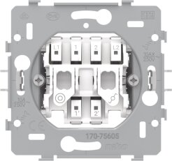 Přístroj spínače č.6 + tlačítka - automatické svorky NIKO 170-75605