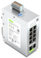 Jednoduchý konfigurovatelný switch, 8 portů 1000Base-T, 2 sloty 1000BASE-SX/LX