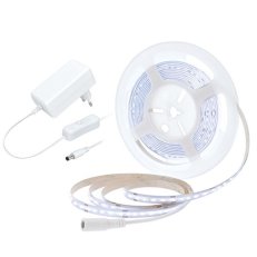 LED COB pásek - set 5m adaptér s vypínačem 8W/m 800lm/m 6000K SOLIGHT WM59-CW