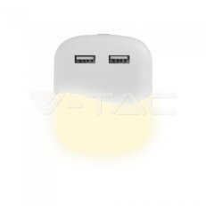 LED Night Light With USB Square 4000K V-TAC SKU508