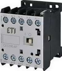 Miniaturní stykač ETI CEC016.4P-230V-50/60Hz 4p 4xNO 22A(AC1)/16A(AC3 400V)