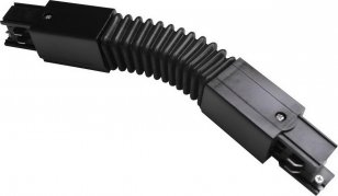 Propojovací lištový konektor TRACK FLEXI CONNECTOR 4W BLACK GREENLUX GXTR024