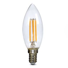 LED žárovka retro, svíčka 4W, E14, 3000K, 360°, 440lm SOLIGHT WZ401A-1