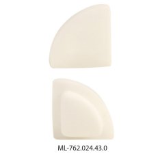 McLED ML-762.024.43.0 Koncovka bez otvoru pro RA, bílá barva, 1ks