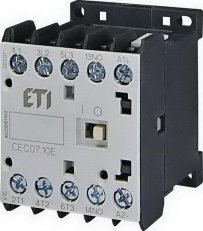 Miniaturní stykač ETI CEC07.10-230V-50/60Hz 3p 4xNO 18A(AC1)/7A(AC3 400V)