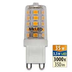 LED žárovka G9, 3,5W, 3000K, CRI80, vyz. úhel 300°, 360° 350lm