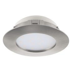 Zápustné svítidlo PINEDA LED d102 matný nikl 12W IP44 EGLO 95889