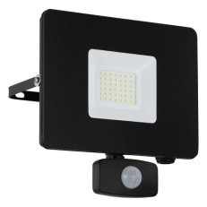 Venkovní reflektor FAEDO 3 LED 30W SENSOR černá 31W IP44 EGLO 97462