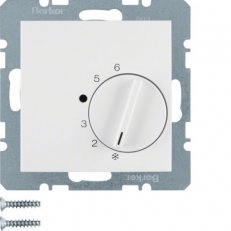 Termostat s přepínací kontaktem, S.1/B.x, bílá lesk BERKER 20268989