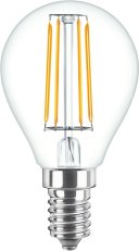 LED žárovka PHILIPS CorePro LEDLuster ND 4.3-40W E14 827 P45 CL G