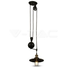 Závěsné svítidlo V-TAC Metal Black Adjustable VT-7201