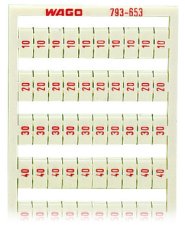 Popisovací karta WMB s potiskem 10, 20-50 (20×) neflexibilní bílá WAGO 793-653