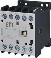 Miniaturní stykač ETI CEC07.10-400V-50/60Hz 3p 4xNO 18A(AC1)/7A(AC3 400V)