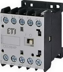 Miniaturní stykač ETI CEC09.4P-24V DC 4p 4xNO 20A(AC1)/9A(AC3 400V)