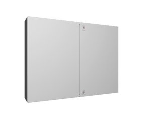 Rittal 1100000 Kompaktní ocelová skříň AX 1000x760x210 mm s MD dvoudvéřová